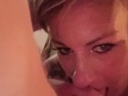 Fucking my wife from behind then she licks up all the cum and deep throats daddy's cock. 11/16