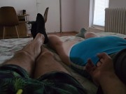 my stepsister wakes me up in the morning and asks me to doggy 1/16