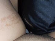 My shy slave girl licks and fucks my pussy in a mask and under a blanket - Lesbian_illusion