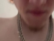 REAL TINDER DATE! Real stranger fucks my throat and fills me full of his cum 15/16