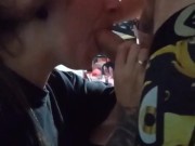 REAL TINDER DATE! Real stranger fucks my throat and fills me full of his cum 4/16