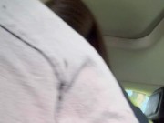 REAL TINDER DATE! Real stranger fucks my throat and pounds my pussy in my backseat in public 13/16