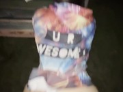 Mushroom Jesus spreading the word of the lord during the black night