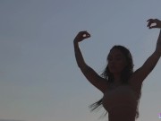 LUCIDFLIX Fit Asian baddie Honey Gold enjoys a hard fuck in the desert 3/16