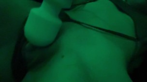 Stimulating my clit cock