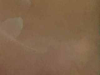 Her pussy is squelching with excitement and that’s why I cum on her