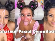 Amateur Facial Compilation (POV Facials With Huge Cumshots)