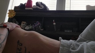 Solo masturbation orgasm nipple play