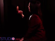 Schoolgirl Sucks Cock At The Gloryhole 8/16