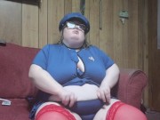 bbw cop cum hard on the job 👿 - Screenshot 1 of 16 - BBW