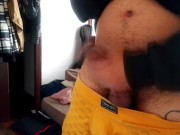 My cock's very sweaty