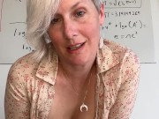 If You Cum then You'll Be Able to Focus on Math - Big Boob School Teacher JOI Countdown