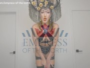 Disappointed Latex Domme Feeder POV - Shaming and Food Stuffing