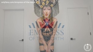 Disappointed Latex Domme Feeder POV - Shaming and Food Stuffing