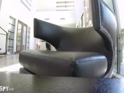 Busted! Dildo Thief Gets Caught! Boss Makes Slut Play With His Cock 1/16