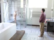 Busted! Dildo Thief Gets Caught! Boss Makes Slut Play With His Cock 10/16