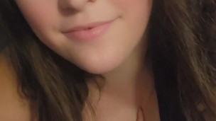 Girlfriend Rubs Her Tits For You