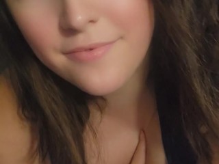 Girlfriend Rubs Her Tits For You