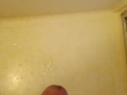 Orgasm in bathroom and released a load of cum 11/16