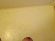 Orgasm in bathroom and released a load of cum 12/16