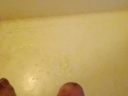 Orgasm in bathroom and released a load of cum 16/16
