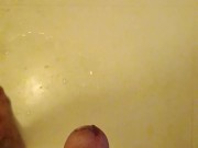 Orgasm in bathroom and released a load of cum 5/16
