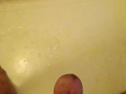 Orgasm in bathroom and released a load of cum 7/16