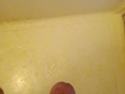 Orgasm in bathroom and released a load of cum 9/16
