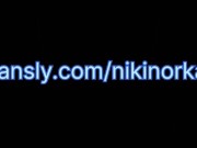 🔥Horny Slut in stockings and dress humps the couch with her wet dripping cream pussy and cums hard