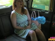 Female Fake Taxi - Two lesbians go HARDCORE with a double ended DILDO 2/16