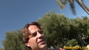 Bukkake ho Diamond Kitty sucking dick