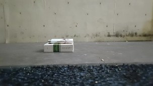 Cigarette Box (full) & Lighter Crush & Trample, male crusher, size 11 boots 89kg 👣👣