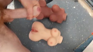 Short 3 way with 2 sex dolls haha