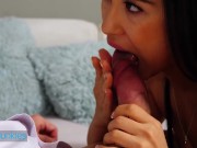 REALITYJUNKIES - Mina Moon Takes A Thick Dick In Her Tight Pussy, Then Gets Her Mouth Full Of Cum 4/16