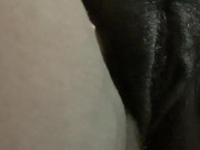 Close Up Front View Of Solo Anal
