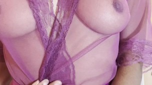 Purple vs. Black Sheer Robe Try On Haul