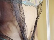 See Through Lingerie Try On.