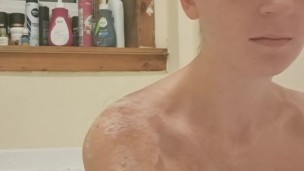 Having A Bubble Bath, Then Daddy Comes In And Wants His Dick Sucked