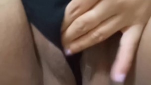 Playing with my self using 8 inches dildo