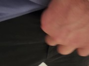 Pissing in the college , releasing the pressure with massive loud fart