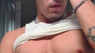 Stretching and gaping hole with buttplug and hands while waiting for daddy to dump his load in me