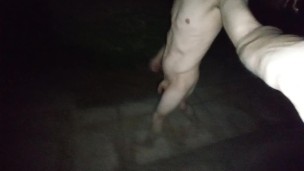 Walking nude in public