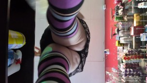 MILF Upskirt Working