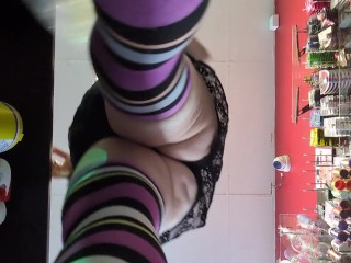 MILF Upskirt Working