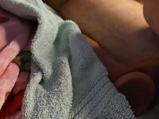 Trying out the new thicker dildo my wife bought me