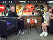 DAINTY WILDER SQUIRTS ON RYAN'S ASSISTANT DURING PODCAST 14/16