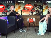 DAINTY WILDER SQUIRTS ON RYAN'S ASSISTANT DURING PODCAST 15/16