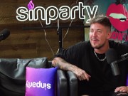 DAINTY WILDER SQUIRTS ON RYAN'S ASSISTANT DURING PODCAST 16/16