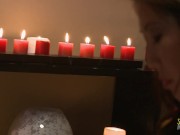 Lucky guy gets surprised with a happy end massage