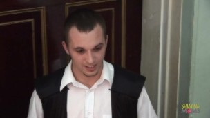 Cute looking babe makes a stiff dick disappear in her holes